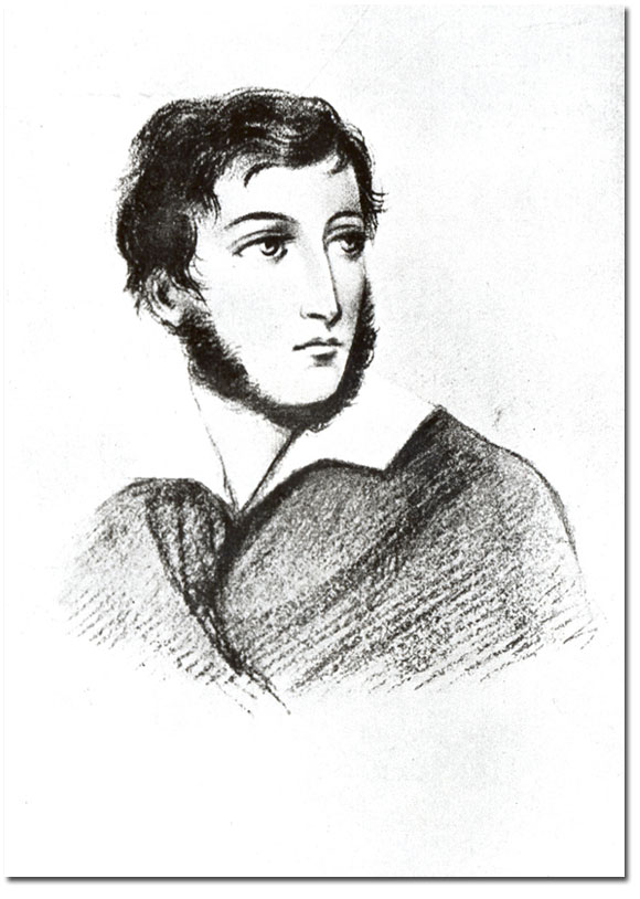 HiN | K. Zielnica "Adam Mickiewicz 1828 (Handzeichnung im Album von Celina Szymanowska)"