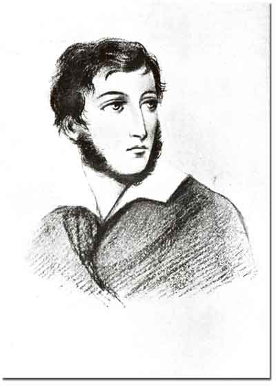 HiN | K. Zielnica (Adam Mickiewicz 1828 (Handzeichnung im Album von Celina Szymanowska)
