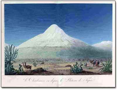 Abb. 4 - Le Chimborazo vu depuis le Plateau di Tapia